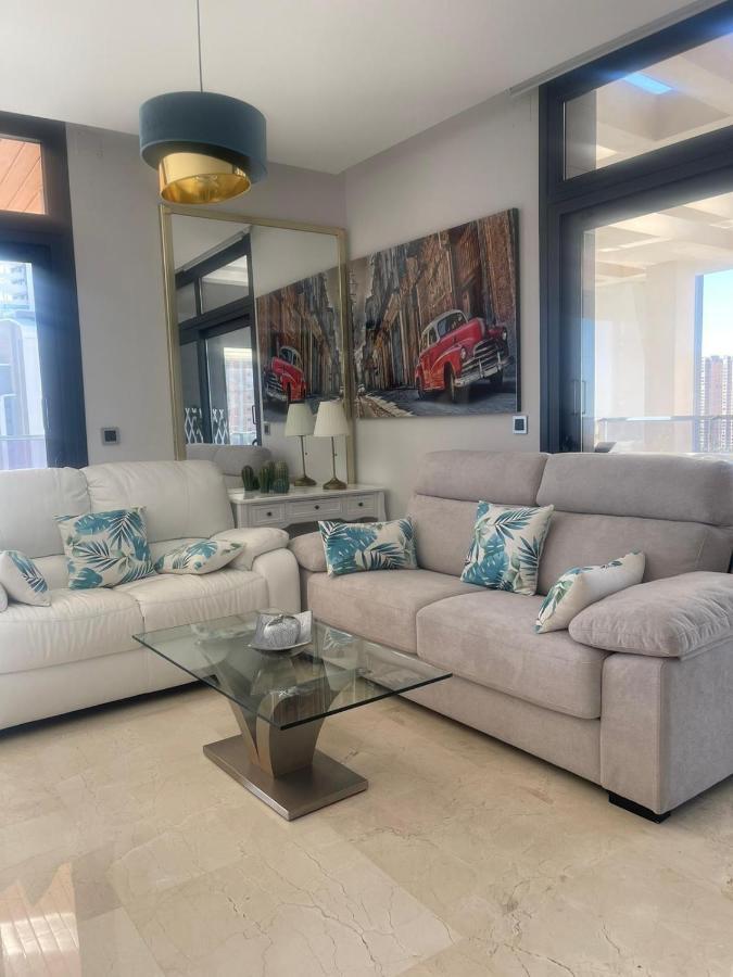 Sunset Waves Benidorm Julieta Vistas Al Mar Premium 200 Mt2 Con Jacuzzi En Terraza Apartamento Exterior foto