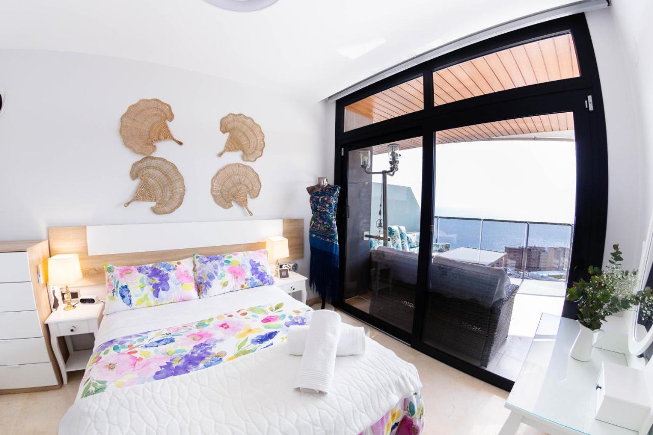 Sunset Waves Benidorm Julieta Vistas Al Mar Premium 200 Mt2 Con Jacuzzi En Terraza Apartamento Exterior foto
